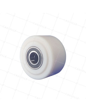 Rueda NYLON FUERTE CARGA DIÁMETRO 100 MM CARGA 1500 KG PARA EJE DE 25MM - S2490 100 RB25 • Caujolle