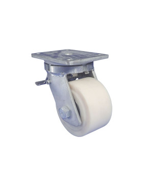 Rotante PIVOTE DE FRENO EN NYLON DIÁMETRO 150 MM CARGA EXTREMA 3000 KG - STEC NYLON 150P AF