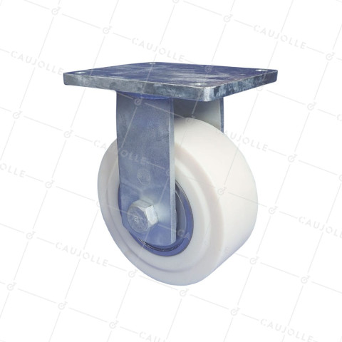 Rotante FIJA DE NYLON DIÁMETRO 250 MM CARGA 7500 KG - STEC NYLON 250F • Caujolle
