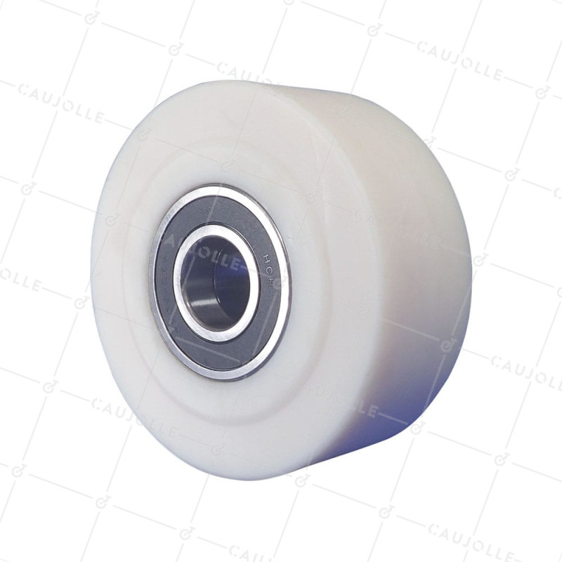 Rueda NYLON FUERTE CARGA DIÁMETRO 200 MM CARGA 4500 KG PARA EJE DE 45MM - S2490 200X80 RB45