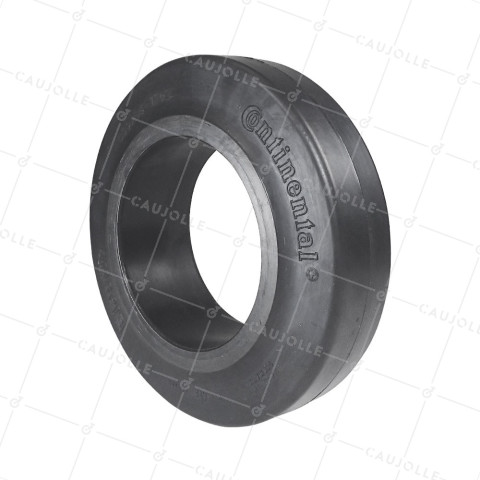 FRENO ACERO GOMA CONTINENTAL® ELÁSTICO DIÁMETRO 300 MM CARGA 800 KG - ANILLO CONTI 300/85-170 • Caujolle