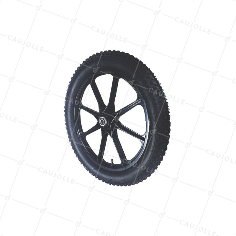 RUEDA DE REMOLQUE DE JARDÍN INFLADA REFORZADA DIÁMETRO 550 MM CARGA 50 KG EJE DE 16 MM - S5100P 20 PULGADAS INFLADA