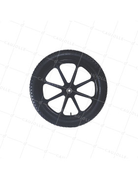 RUEDA DE REMOLQUE DE JARDÍN INFLADA REFORZADA DIÁMETRO 550 MM CARGA 50 KG EJE DE 16 MM - S5100P 20 PULGADAS INFLADA
