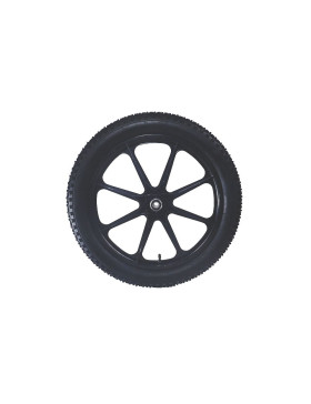 RUEDA DE REMOLQUE DE JARDÍN INFLADA REFORZADA DIÁMETRO 550 MM CARGA 50 KG EJE DE 16 MM - S5100P 20 PULGADAS INFLADA