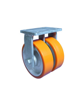 Rotante FIJA EN POLIURETANO DIÁMETRO 250 MM CARGA 3600 KG - STEC DOBLE 250F