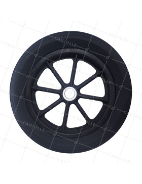 Rueda de carretilla INCREMIBLE EN GOMA DE DIÁMETRO 360MM PARA EJE DE 32 MM - S605DP 360 L32 POM