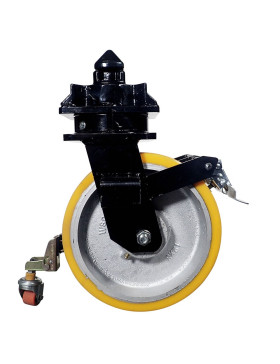 Rotante DE CONTENEDOR DIÁMETRO 305 MM CARGA 2650 KG - DOBLE Rueda NARANJA PU