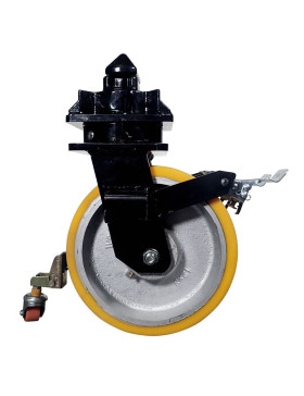 Rotante DE CONTENEDOR DIÁMETRO 305 MM CARGA 2650 KG - DOBLE Rueda NARANJA PU