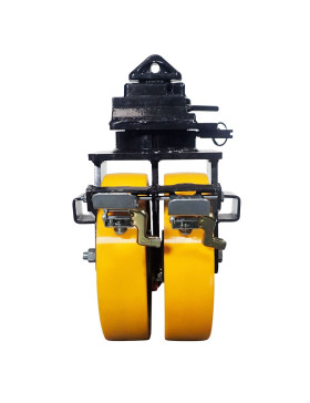 Rotante DE CONTENEDOR DIÁMETRO 305 MM CARGA 2650 KG - DOBLE Rueda NARANJA PU