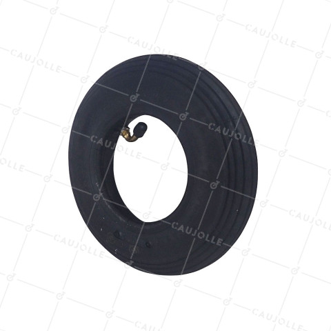 CONJUNTO DE NEUMÁTICO ALINEADO + CÁMARA DE AIRE DE 200 MM DE DIÁMETRO (200 x 50) CON 4 PLIEGUES • Caujolle