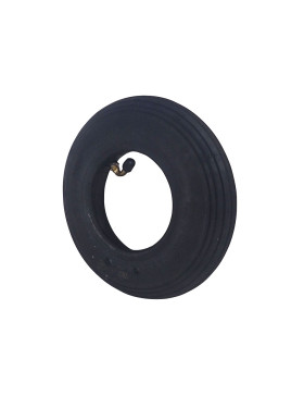 CONJUNTO DE NEUMÁTICO ALINEADO + CÁMARA DE AIRE DE 200 MM DE DIÁMETRO (200 x 50) CON 4 PLIEGUES