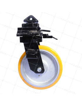 Rotante DE CONTENEDOR Rueda DIÁMETRO 305 MM CARGA 1750 KG - CONTENEDOR MONO Rueda NARANJA
