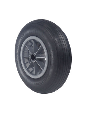 RUEDA DE CARRETILLA INFLABLE DIÁMETRO 400 MM CARGA 150 KG PARA EJE DE 30 MM - S1006P L30 POM