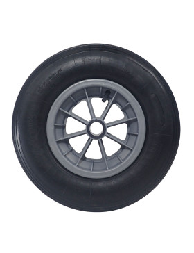RUEDA DE CARRETILLA INFLABLE DIÁMETRO 400 MM CARGA 150 KG PARA EJE DE 30 MM - S1006P L30 POM