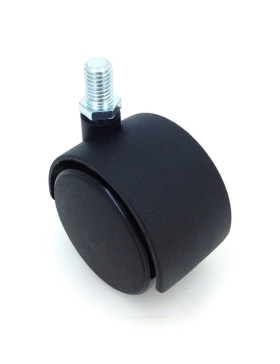 RUEDA DE SILLA QUE SE ATORNILLA CON UN DIÁMETRO DE 50 MM CON VARILLA ROSCADA DE 10 MM CARGA 50 KG - S49TF 50