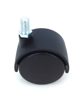RUEDA DE SILLA QUE SE ATORNILLA CON UN DIÁMETRO DE 50 MM CON VARILLA ROSCADA DE 10 MM CARGA 50 KG - S49TF 50