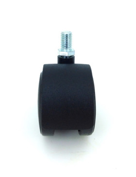 RUEDA DE SILLA QUE SE ATORNILLA CON UN DIÁMETRO DE 50 MM CON VARILLA ROSCADA DE 10 MM CARGA 50 KG - S49TF 50