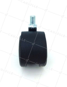 RUEDA DE SILLA QUE SE ATORNILLA CON UN DIÁMETRO DE 50 MM CON VARILLA ROSCADA DE 10 MM CARGA 50 KG - S49TF 50