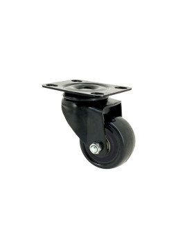 ROTANTE NEGRA DE MANIPULACIÓN POLIURETANO DIÁMETRO 50 MM CARGA 40KG - S2PU 50