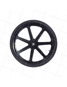 RUEDA DE REMOLQUE DE JARDÍN INFLADA REFORZADA DIÁMETRO 610 MM CARGA 50 KG EJE DE 16 MM - S5100P 24 PULGADAS INFLADA
