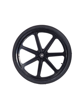 RUEDA DE REMOLQUE DE JARDÍN INFLADA REFORZADA DIÁMETRO 610 MM CARGA 50 KG EJE DE 16 MM - S5100P 24 PULGADAS INFLADA
