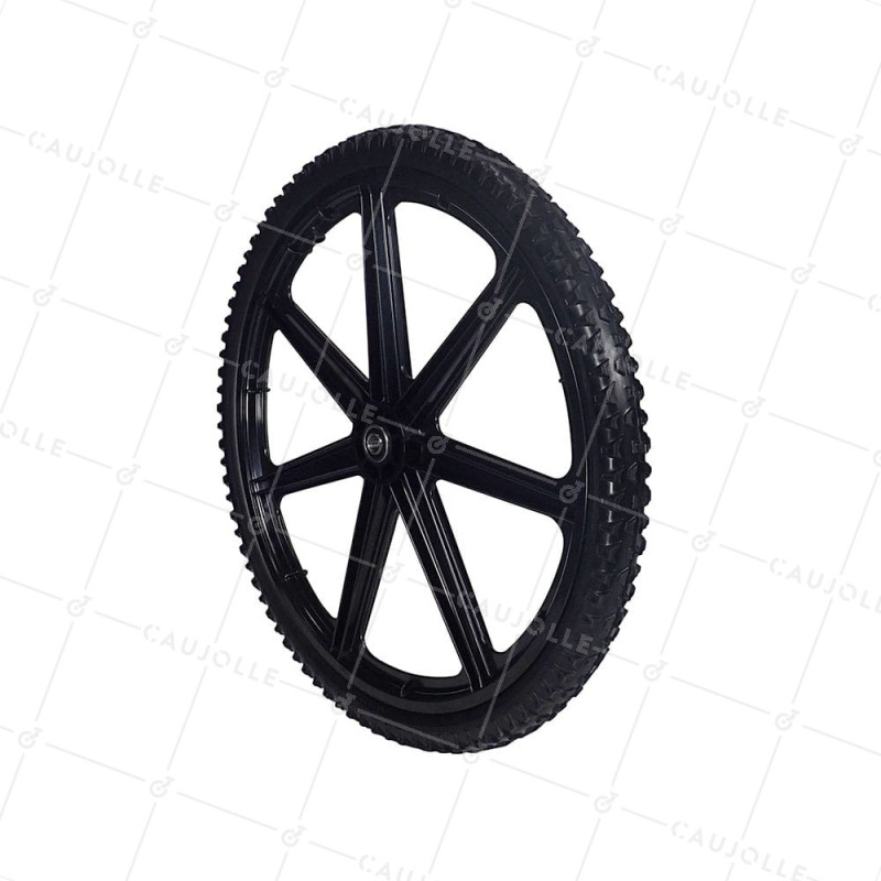 Rueda DE Remolque DE JARDÍN INFLADA REFORZADA DIÁMETRO 605 MM CARGA 50 KG EJE DE 16 MM - S5000P 24 PULGADAS INCORTABLE