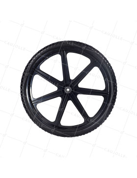 Rueda DE Remolque DE JARDÍN INFLADA REFORZADA DIÁMETRO 605 MM CARGA 50 KG EJE DE 16 MM - S5000P 24 PULGADAS INCORTABLE