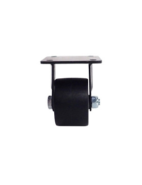Rotante FIJA EXTRA BAJA EN NYLON FIBRADO FUERTE CARGA DIÁMETRO 75 MM CARGA 600 KG - NEGRO SURB 75 FIJO
