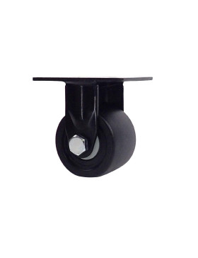 Rotante FIJA EXTRA BAJA EN NYLON FIBRADO FUERTE CARGA DIÁMETRO 75 MM CARGA 600 KG - NEGRO SURB 75 FIJO