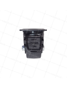 Rotante PIVOTANTE EXTRA BAJA EN NYLON FIBRA FUERTE CARGA DIÁMETRO 75 MM CARGA 600 KG - BLACK SURB 75PAF
