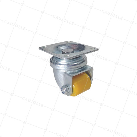 Rotante PIVOTANTE EXTRA BAJA DIÁMETRO 25 MM ALTURA 54 MM CARGA 100KG - MINI SURB 25P • Caujolle