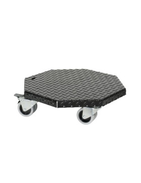 PLATAFORMA DE ACERO ULTRA ROBUSTA PARA MACETAS REDONDAS DE 45 CM DE DIÁMETRO CARGA 300 KG - BLACK OCTO 45