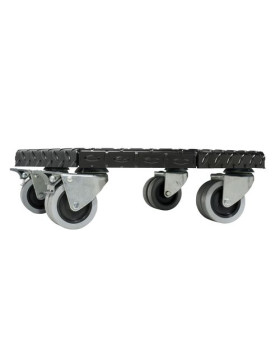 PLATAFORMA DE ACERO ULTRA ROBUSTA PARA MACETAS REDONDAS DE 45 CM DE DIÁMETRO CARGA 300 KG - BLACK OCTO 45