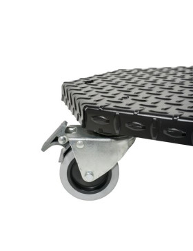 PLATAFORMA DE ACERO ULTRA ROBUSTA PARA MACETAS REDONDAS DE 45 CM DE DIÁMETRO CARGA 300 KG - BLACK OCTO 45