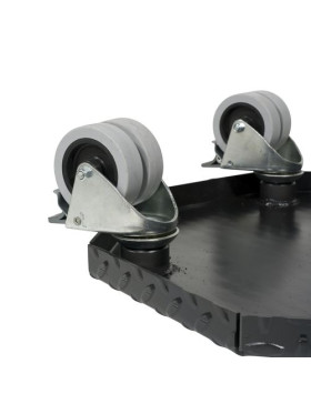 PLATAFORMA DE ACERO ULTRA ROBUSTA PARA MACETAS REDONDAS DE 45 CM DE DIÁMETRO CARGA 300 KG - BLACK OCTO 45