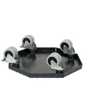 PLATAFORMA DE ACERO ULTRA ROBUSTA PARA MACETAS REDONDAS DE 45 CM DE DIÁMETRO CARGA 300 KG - BLACK OCTO 45