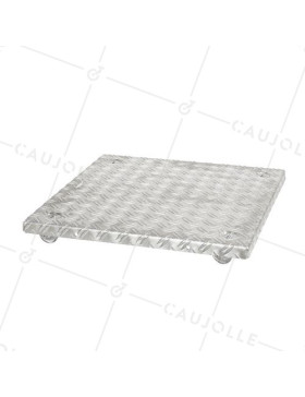 PORTA MACETAS CON RUEDAS PARA MACETAS DE 50 CM MÁX CARGA 120 KG - CRYSTAL SQUARE 50 • Caujolle