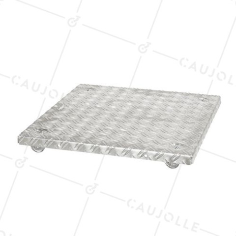 PORTA MACETAS CON RUEDAS PARA MACETAS DE 50 CM MÁX CARGA 120 KG - CRYSTAL SQUARE 50 • Caujolle