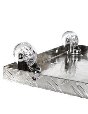 PLATAFORMA DE ALUMINIO PARA MACETAS DISEÑO 30 CM X 30 CM CARGA 90 KG - CRYSTAL SQUARE 30