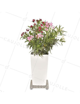 PLATAFORMA DE ALUMINIO PARA MACETAS DISEÑO 30 CM X 30 CM CARGA 90 KG - CRYSTAL SQUARE 30