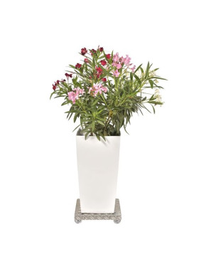 PLATAFORMA DE ALUMINIO PARA MACETAS DISEÑO 30 CM X 30 CM CARGA 90 KG - CRYSTAL SQUARE 30