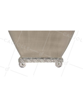 PLATAFORMA DE ALUMINIO PARA MACETAS DISEÑO 30 CM X 30 CM CARGA 90 KG - CRYSTAL SQUARE 30