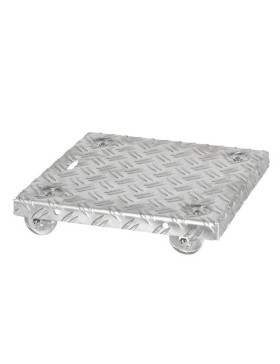 PLATAFORMA DE ALUMINIO PARA MACETAS DISEÑO 30 CM X 30 CM CARGA 90 KG - CRYSTAL SQUARE 30