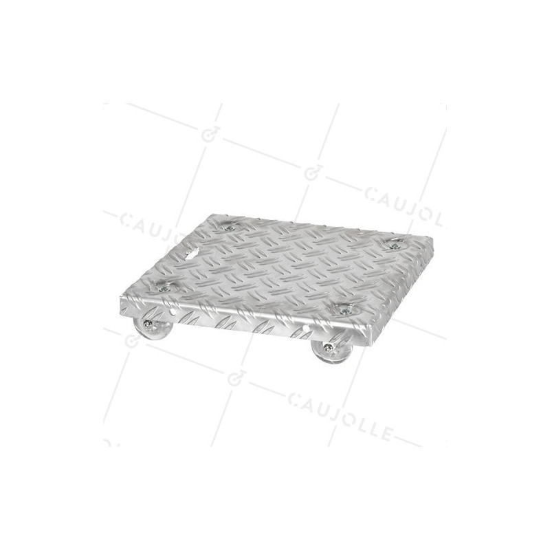 PLATAFORMA DE ALUMINIO PARA MACETAS DISEÑO 30 CM X 30 CM CARGA 90 KG - CRYSTAL SQUARE 30