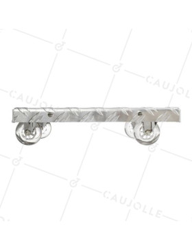 PLATAFORMA DE ALUMINIO PARA MACETAS DISEÑO 30 CM X 30 CM CARGA 90 KG - CRYSTAL SQUARE 30
