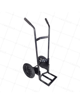 Carretilla de mano ULTRA REFORZADO MULTI-TAREA CON Ruedas INDESTRUCTIBLES DE CAUCHO DIÁMETRO 360MM CARGA 250KG - Carretilla de mano XXL S605DP 360 R20/74 • Caujolle