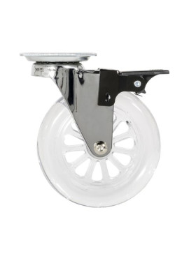Rotante PIVOTANTE A FRENO TRANSPARENTE DISEÑO DIÁMETRO 100 MM CARGA 75 KG - S140TR 100 PAF