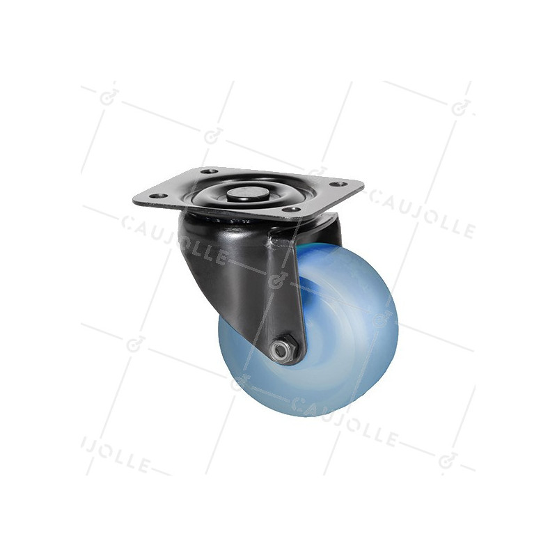 Rotante PHOSFORESCENTE AZUL A Placa PIVOTANTE DIÁMETRO 65MM CARGA 60KG - FOSFO 65