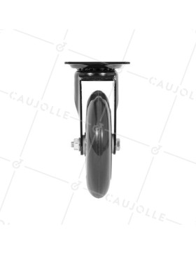 Rotante TRANSPARENTE NEGRA A Placa Cojinete A BOLAS DIÁMETRO 100 MM CARGA 40 KG - BLACKROL 100P