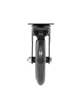 Rotante TRANSPARENTE A Placa CON FRENO Cojinete DE BOLAS DIÁMETRO 125 MM CARGA 40 KG - BLACKROL 125PAF